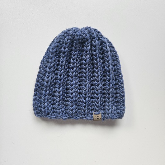 czapki damskie Czapka wełniana niebieska