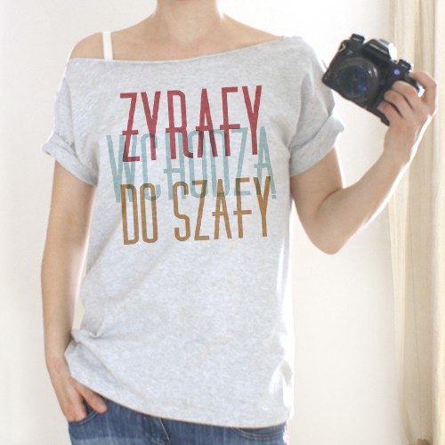 Żyrafy szary Oversize ONE MUG A DAY