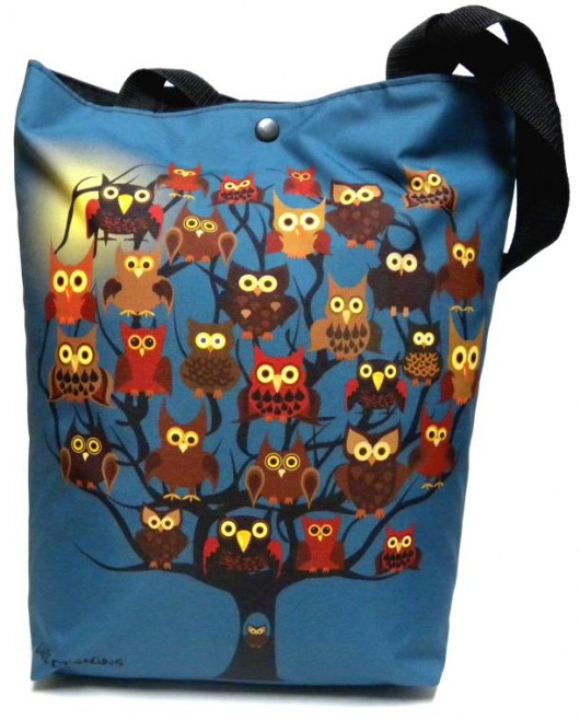 Duża torba z sowami Gaul Designs