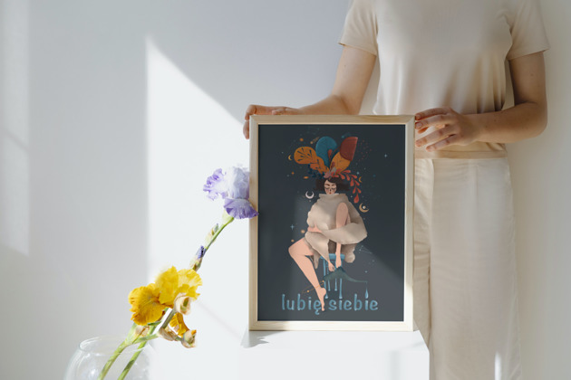 grafiki i ilustracje Lubię siebie