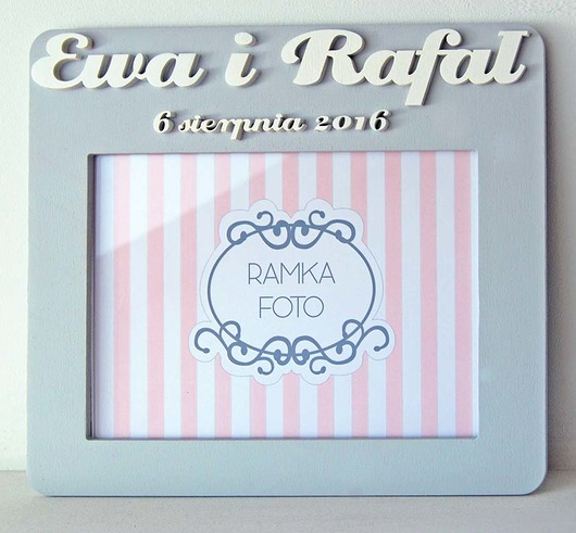 Ramka na zdjęcie z imieniem, ramka imienna dabrovkahome