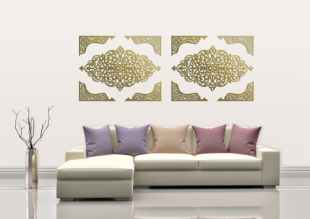 AŻUROWA DEKORACJA ścienna,ARABESKA,59 x 80 cm ORNAMENTI