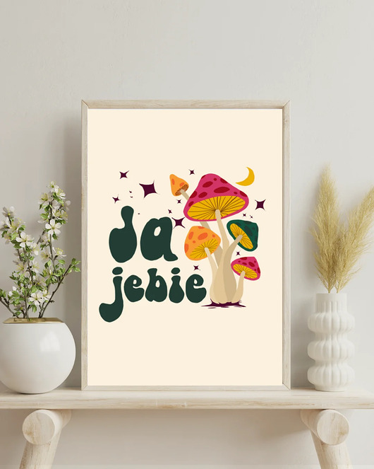 grafiki i ilustracje Wyjątkowy plakat z przekleństwem - Ja je*ie