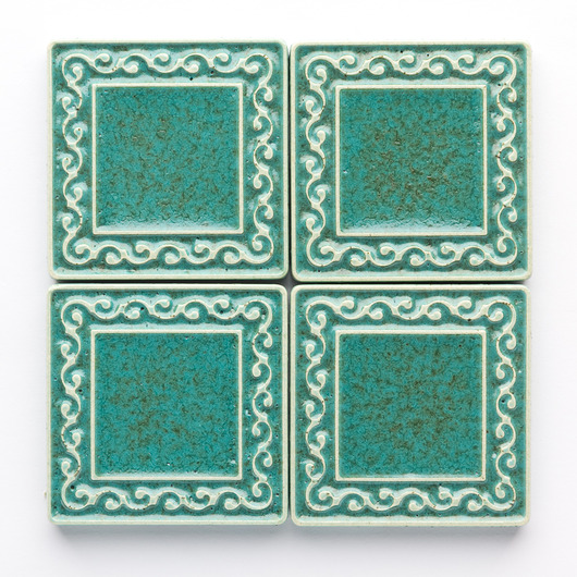 kafle i panele Kafle VIVACE 5cm x 5cm - miętowe, ceramiczne kafelki ręcznie robione