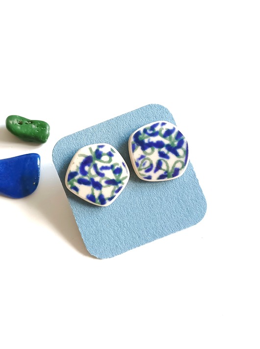 kolczyki ceramiczne Kolczyki ceramiczne Bolesławiec