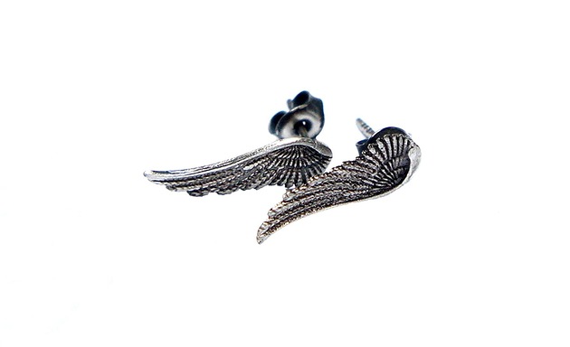 kolczyki wire wrapping Angel vol. 11 - sztyfty