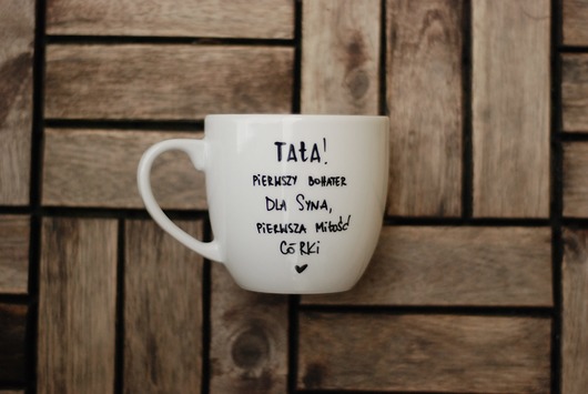 kubki Kubek TATA PIERWSZY BOHATER DLA SYNA, PIERWSZA..