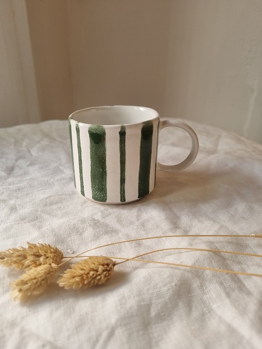 kubki Kubek ceramiczny PASKI