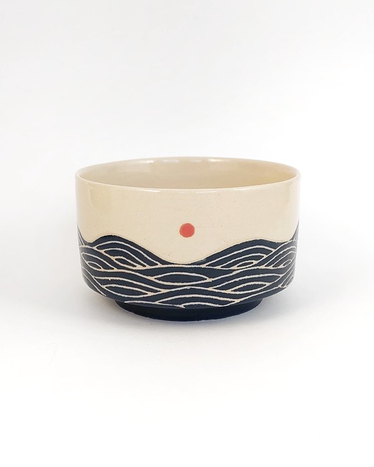 miski i misy Chawan miseczka do Matchy Morze 280 ml