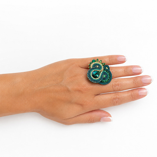 pierścionki - różne Isobelle- pierścionek soutache