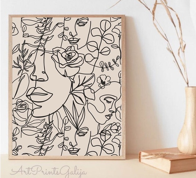 plakaty Plakat A3 Obraz na ścianę Jedna linia K22