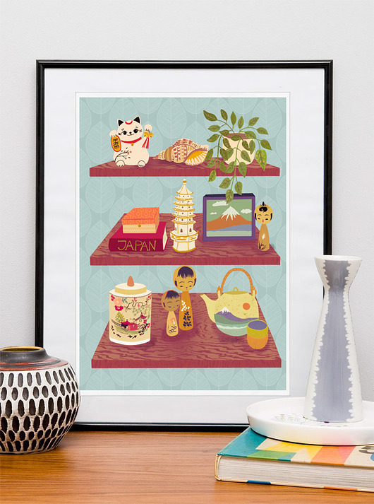 plakaty Japońska półka - plakat A3