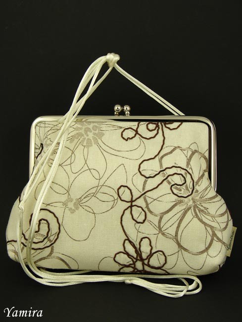torebka :: cream & brown cotton :: yamira