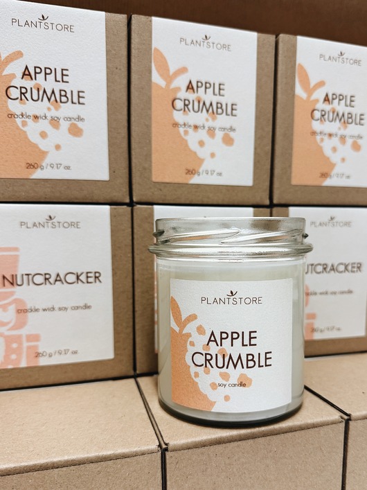 świece zapachowe APPLE CRUMBLE Świeca sojowa DUŻA 260 g