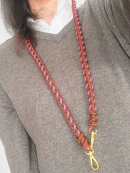 etui na telefon Kolorowy pasek do telefonu, aparatu lub torebki, smycz na szyję z paracordu