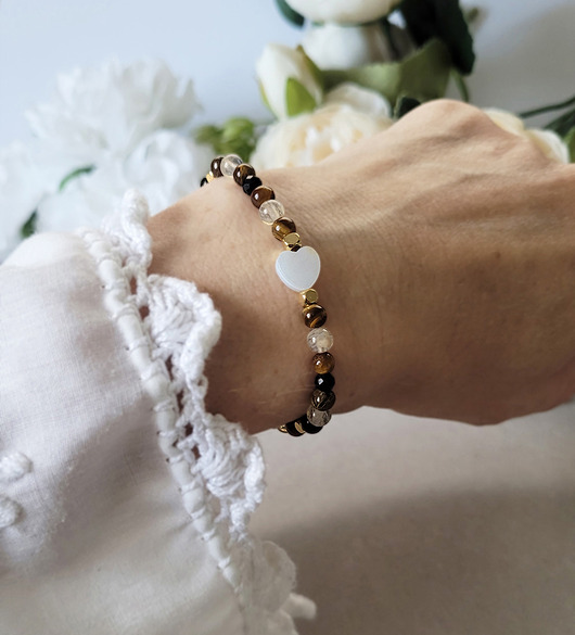 bransoletki z kamieni naturalnych LEW- z Turmalinem Zodiakalna bransoletka