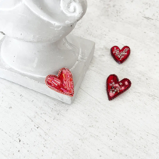 broszki Broszka mini SERCE 19 przypinka miłość pin