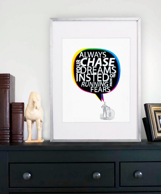 Plakat : Always chase your dreams OLANDRE