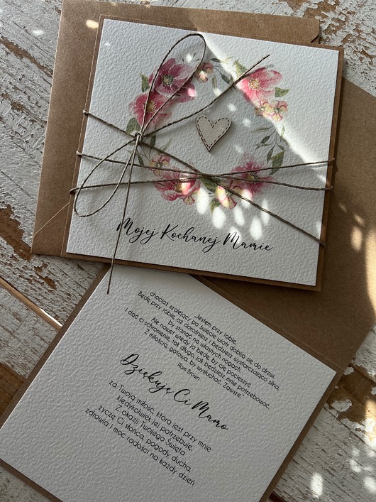kartki scrapbooking Kartka dla mamy, na dzień matki