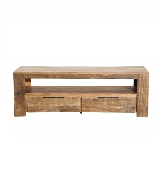 szafki Szafka RTV Iron drewno mango 130cm