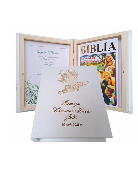 komunia - pozostałe Komunia Święta, Pamiątka, Biblia - BkB12