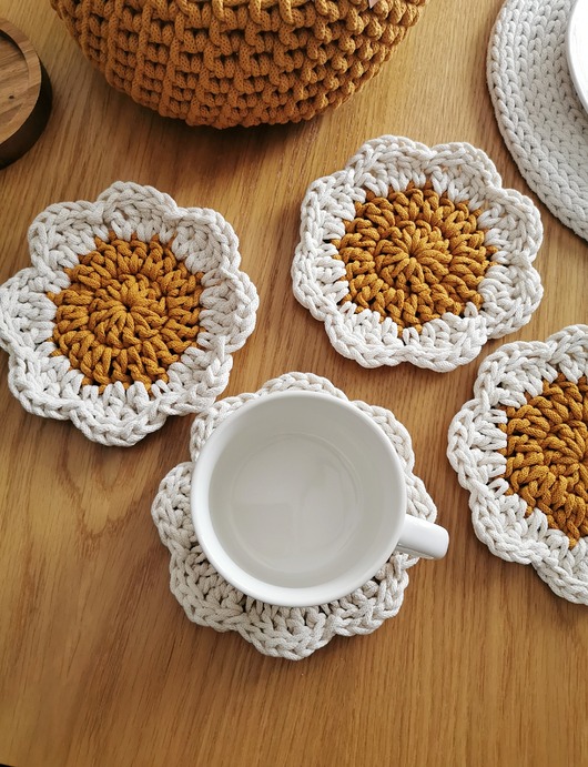 podkładki do kuchni Podkładki pod kubek kwiaty