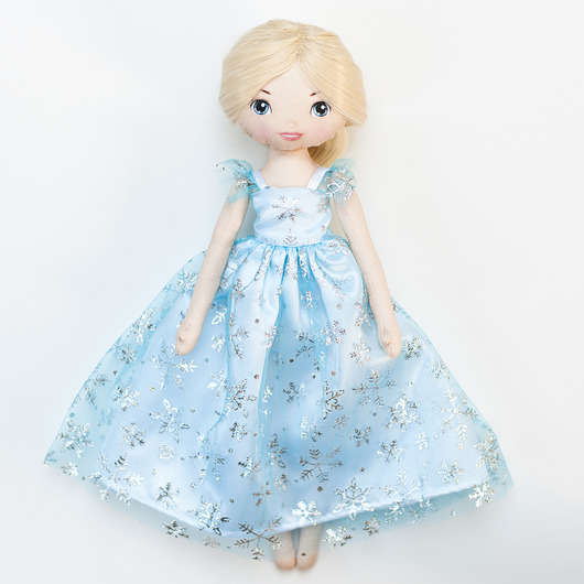 Księżniczka - lalka jak Elsa z Krainy Lodu MaFee Dolls