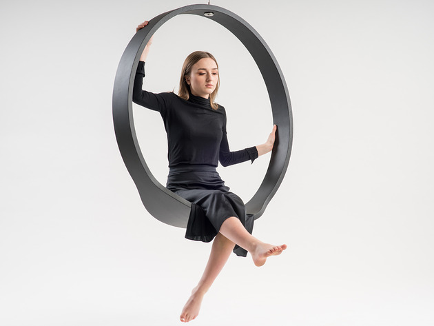 fotele SWING model N.1 huśtawka dąb czarny