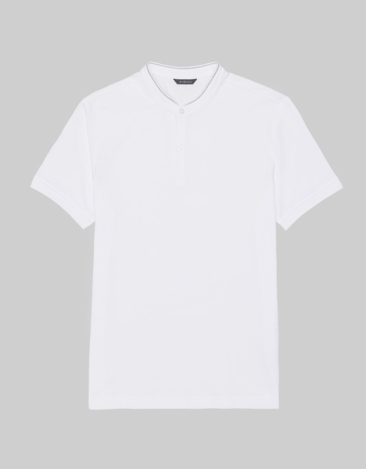 t-shirty męskie Męska koszulka polo stornara biały