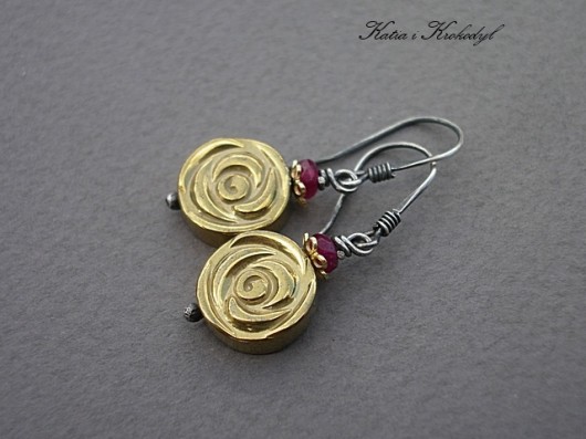  Golden rose vol.2 -kolczyki  Katia i krokodyl