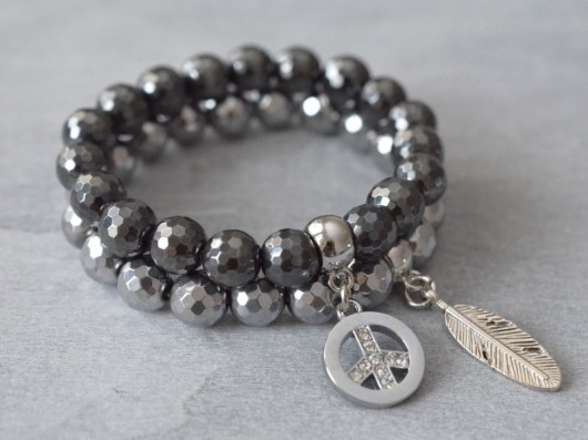 hematite duo Made by Magda