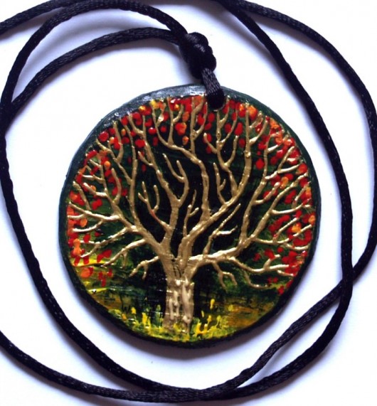 Gold tree abstrakcja