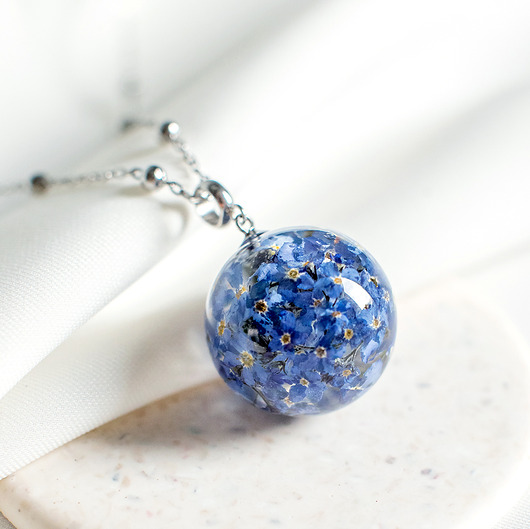 wisiory Wisiorek z niezapominajkami