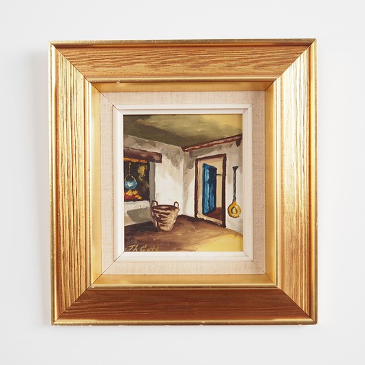 obrazy Obraz Wiejska izba, skandynawski design, lata 70