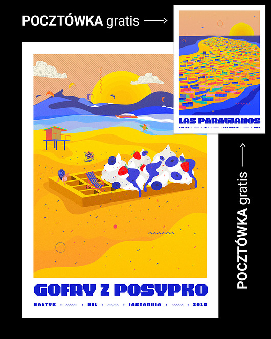 Plakat Gofry z posypko Ewelina Gąska