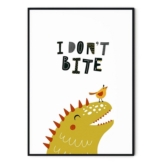 Plakat skandynawski dla dzieci Dinozaur myscandi