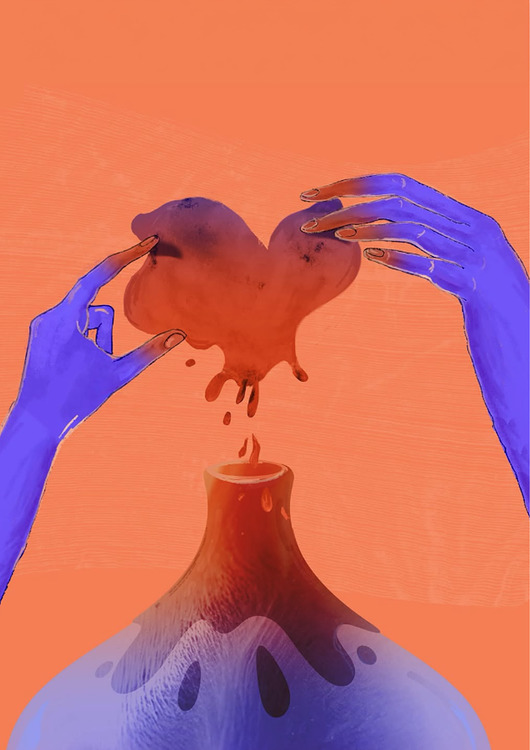 plakaty Autorka ilustracja walentynkowa