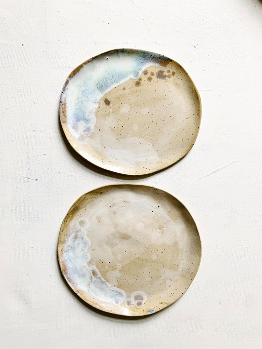 patery i talerze Dwa talerze deserowe z serii "Organic"