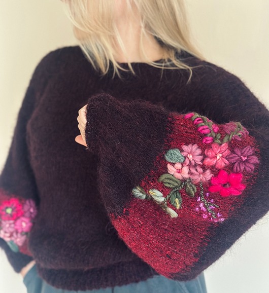 swetry damskie Sweter Burgundy na zamówienie dla Pani Marty