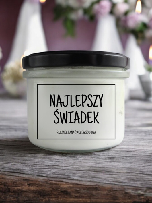 świeczniki i świece NAJLEPSZY ŚWIADEK Świeca sojowa 235 ml