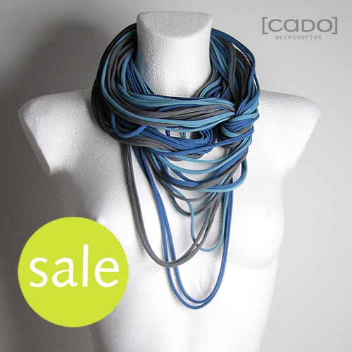Zamotka Dzianinowy Naszyjnik TEAL CADOaccessories