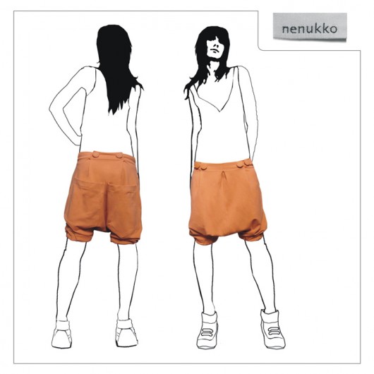 SHORTS 01 orange / rozmiar M nenukko