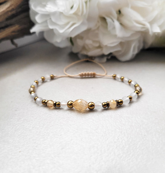 bransoletki z kamieni naturalnych OBFITOŚĆ i sukces z Cytrynem