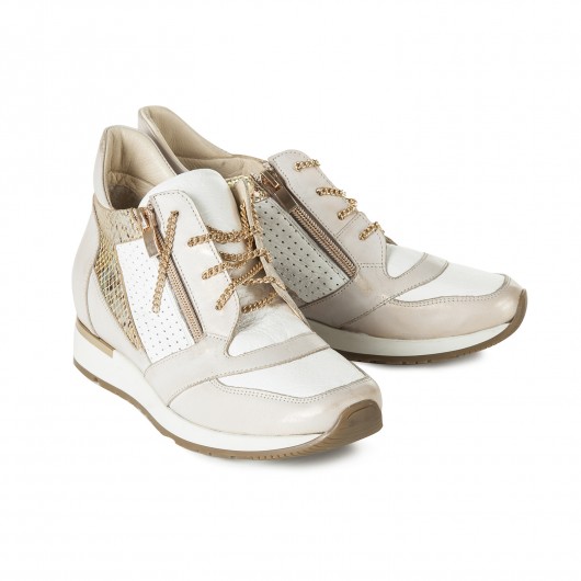 ZŁOTE TRAMPKI / sneakersy  na koturnie Nobo bags