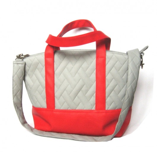 Grey&Red Shopper Bag sabi tatka
