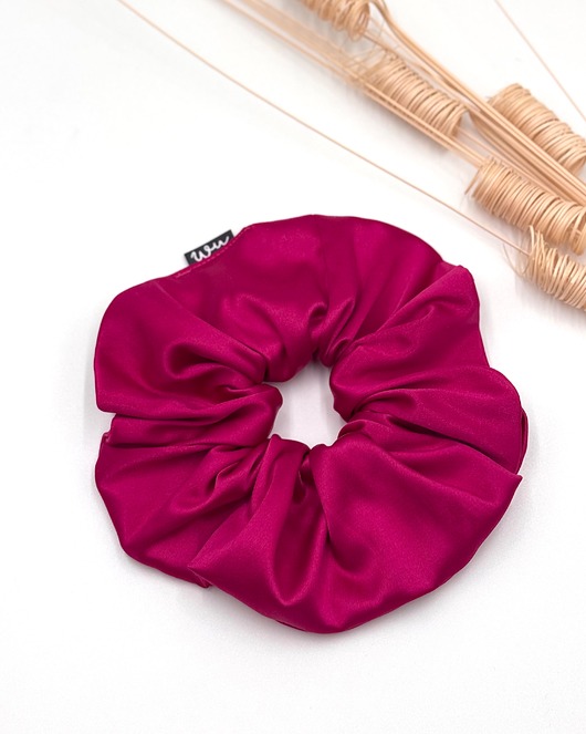 gumki do włosów Big scrunchie Fuksja