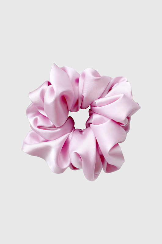 gumki do włosów Gumka do włosów pudrowy róż Scrunchie Medium Baby Pink