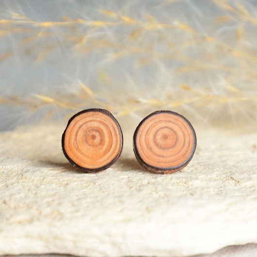  Minimalizm - kolczyki prosto z drzewa MyPieceOfWood