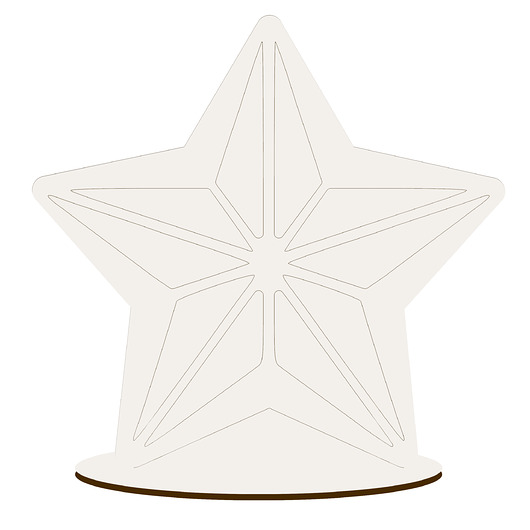 dekoracje świąteczne Figurka Świąteczna do Stroika Malowania DIY Stojąca dla Dzieci BIAŁA Dekor