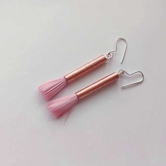 kolczyki z piórami PIÓRKO kolczyki